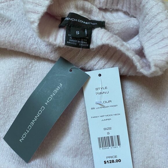 french Connection Mock Neck Lavender Sweater Small - Picture 4 of 5